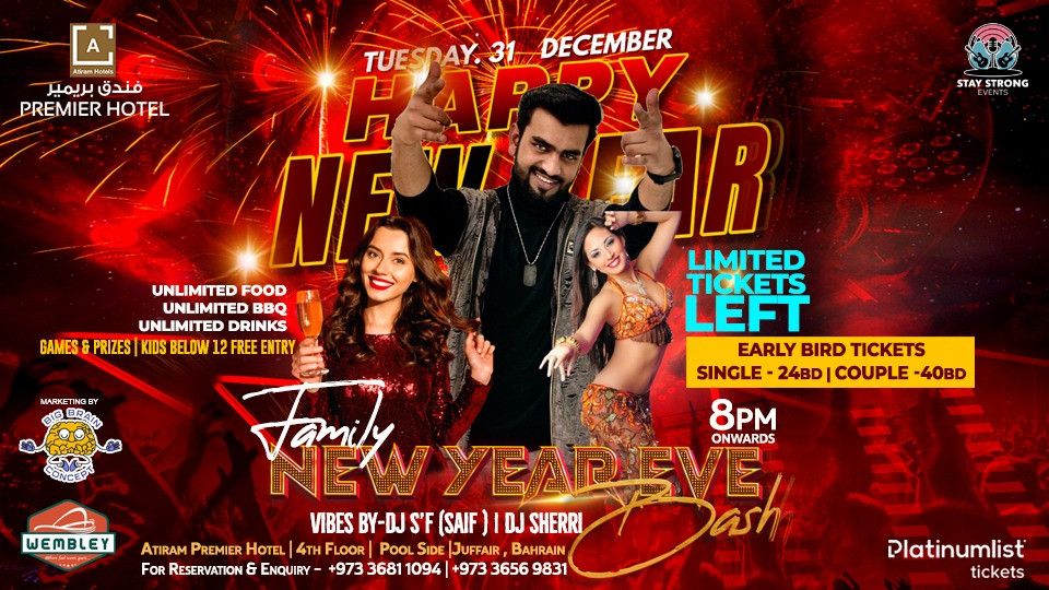 Family New Year Bash at Premier Hotel, Juffair