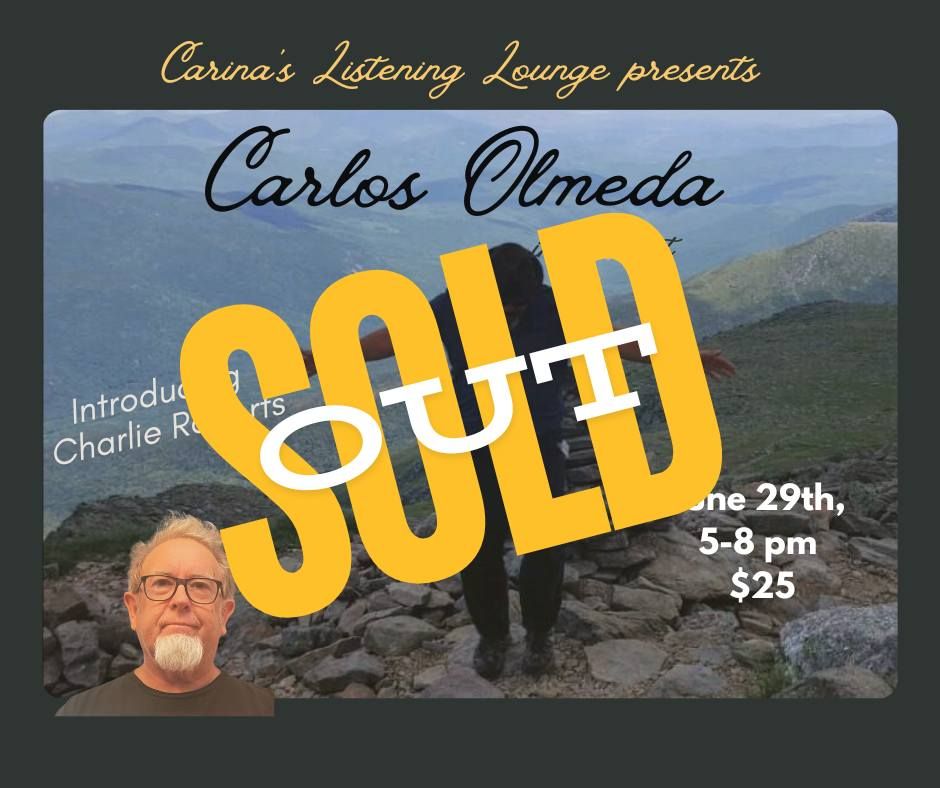 Carlos Olmeda in Concert at Carina's Listening Lounge. 