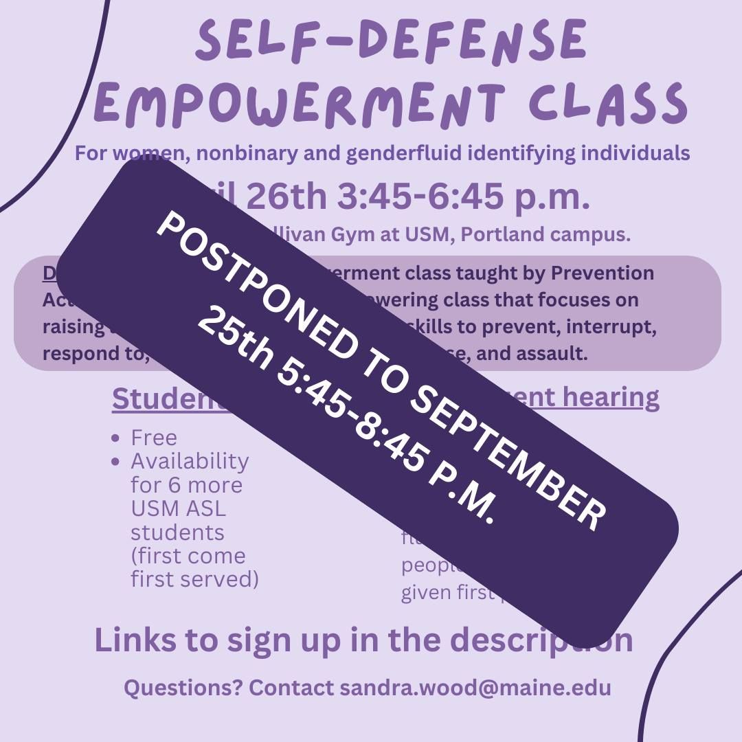 Self Defense Empowerment Class 