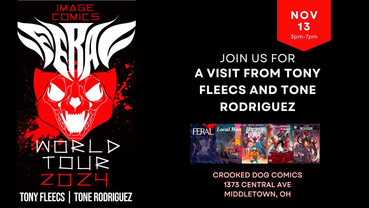 Tony Fleecs and Tone Rodriguez Signing at Crooked Dog Comics