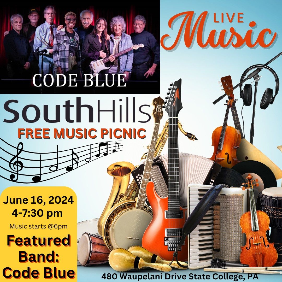 Free Summer Concert Featuring the band Code Blue, South Hills School of