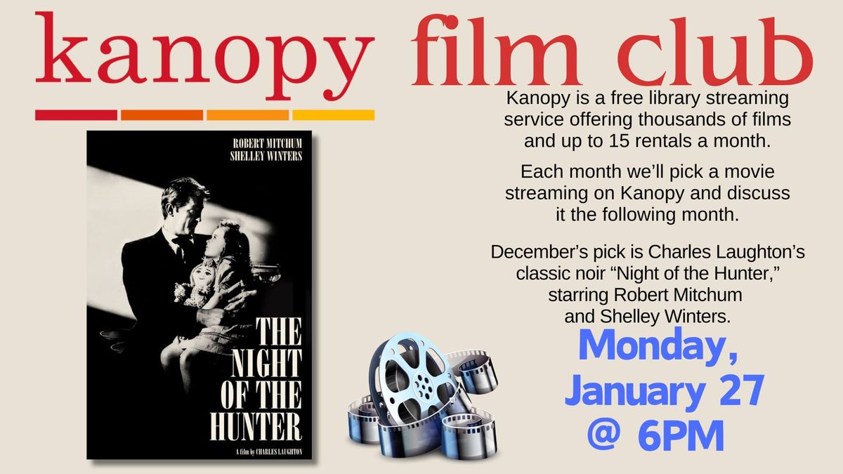 KANOPY FILM CLUB - "NIGHT OF THE HUNTER"