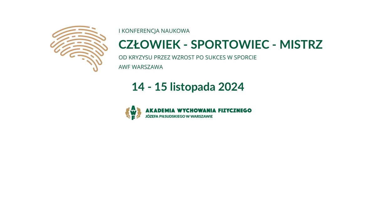 CZ\u0141OWIEK - SPORTOWIEC - MISTRZ. Od kryzysu przez wzrost po sukces w sporcie