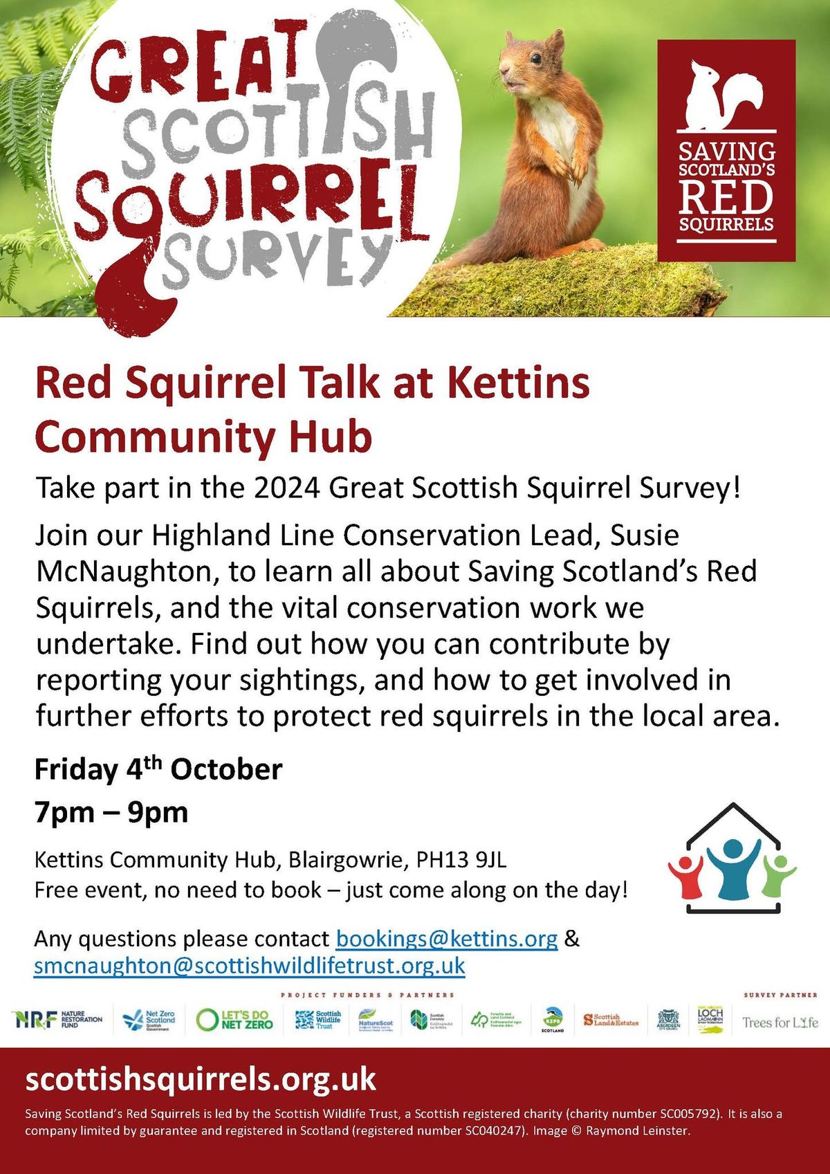 Red Squirrel Talk at Kettins Community Hub