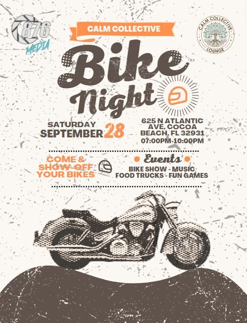 Bike Night at The Calm Collective Lounge!