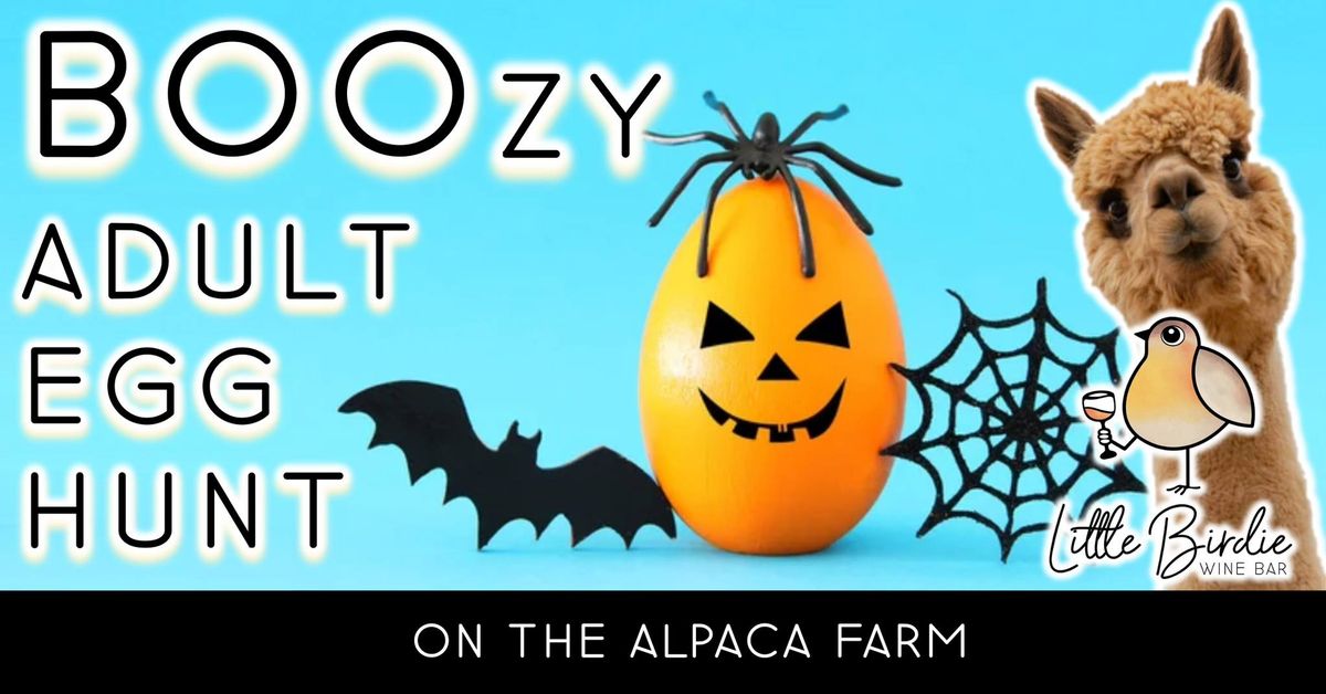 BOOzy Adult Egg Hunt with Alpacas