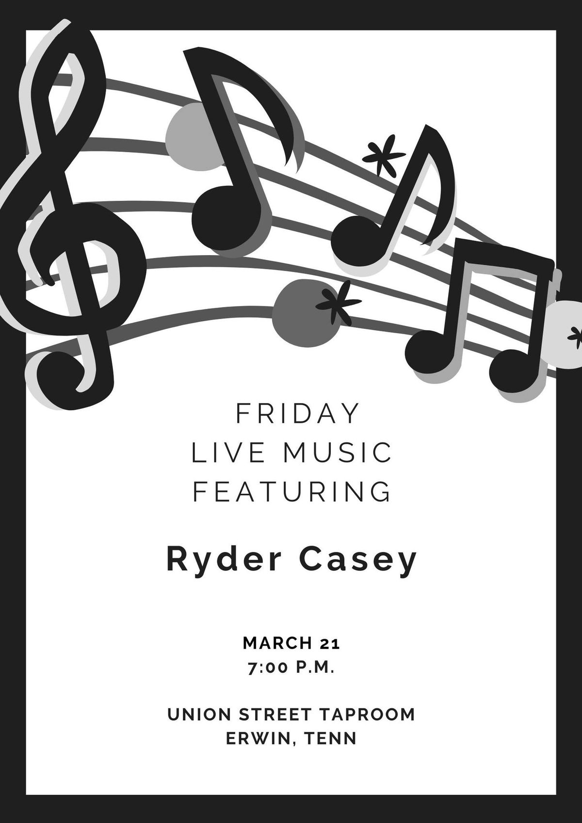 Ryder Casey LIVE at Union Street Taproom 