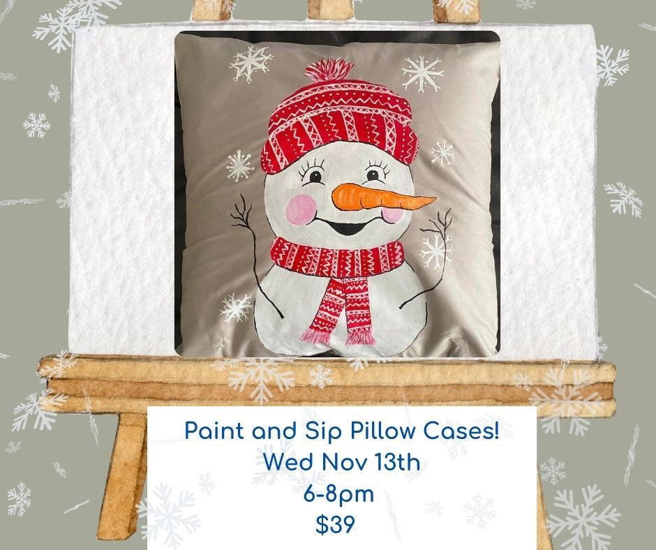 Decorative Pillow Case: Snowman! $39