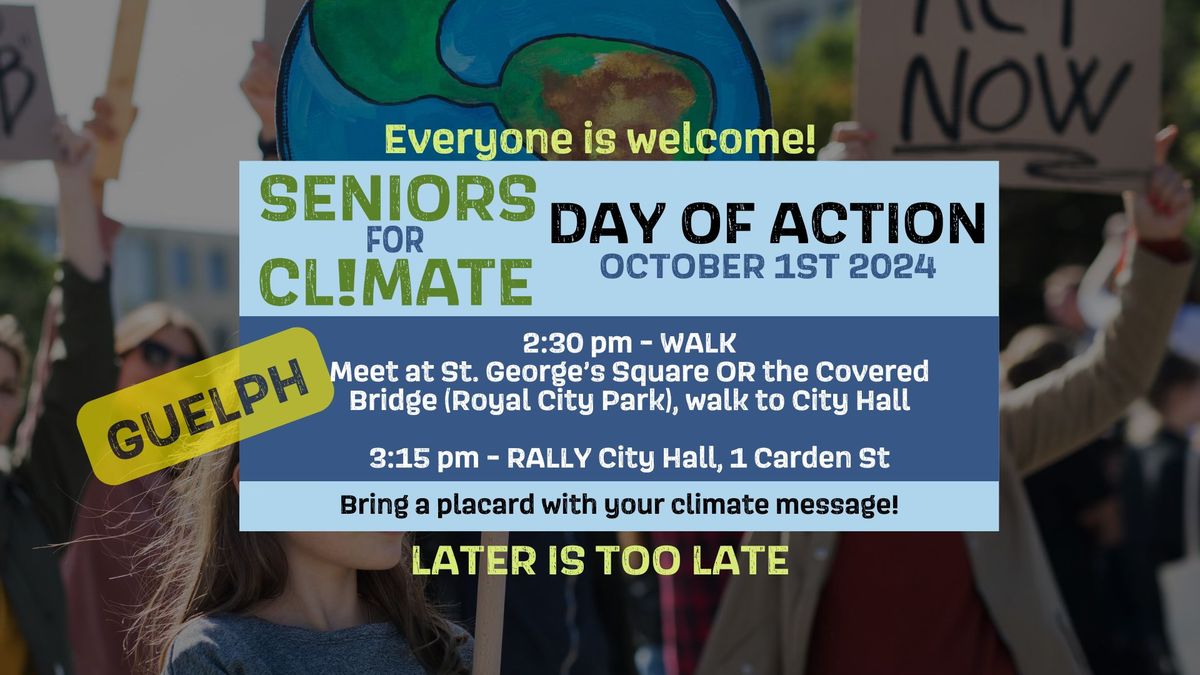 Seniors for Climate Day of Action - Guelph