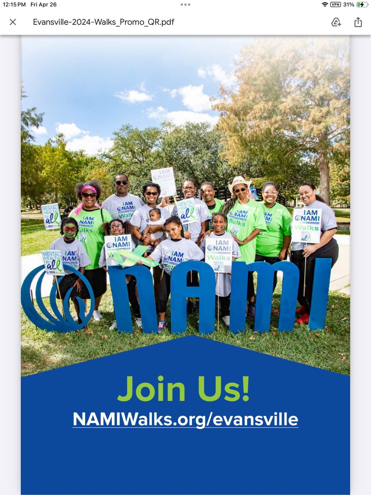 NAMI Walks Evansville