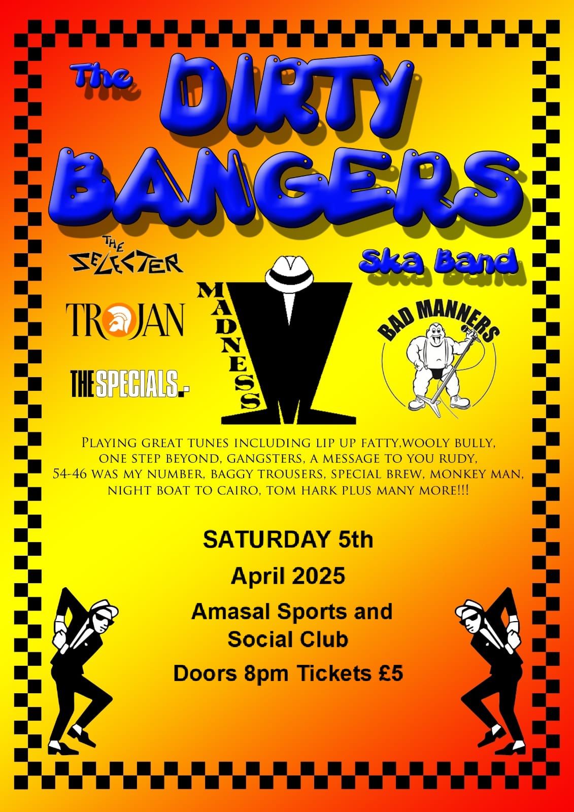 Dirty Bangers Live at Amasal Sports and Social Club