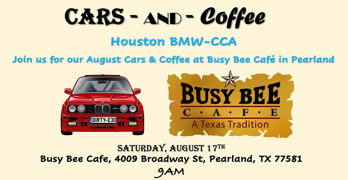 Cars & Coffee - August Edition!