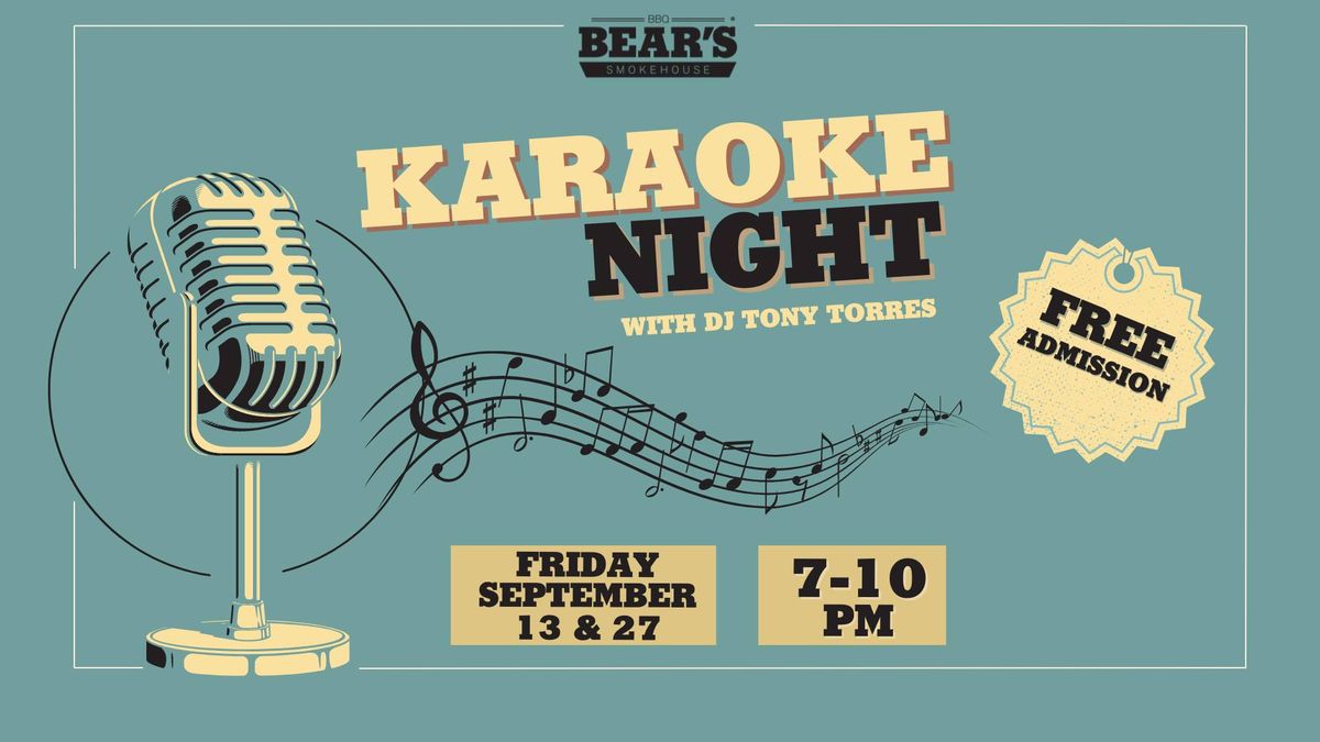 Karaoke Night at Bear's Smokehouse 