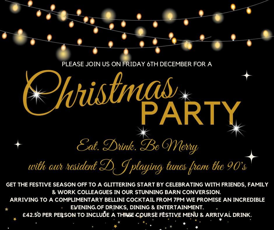 90\u2019s themed Disco Christmas Party Night with our resident DJ