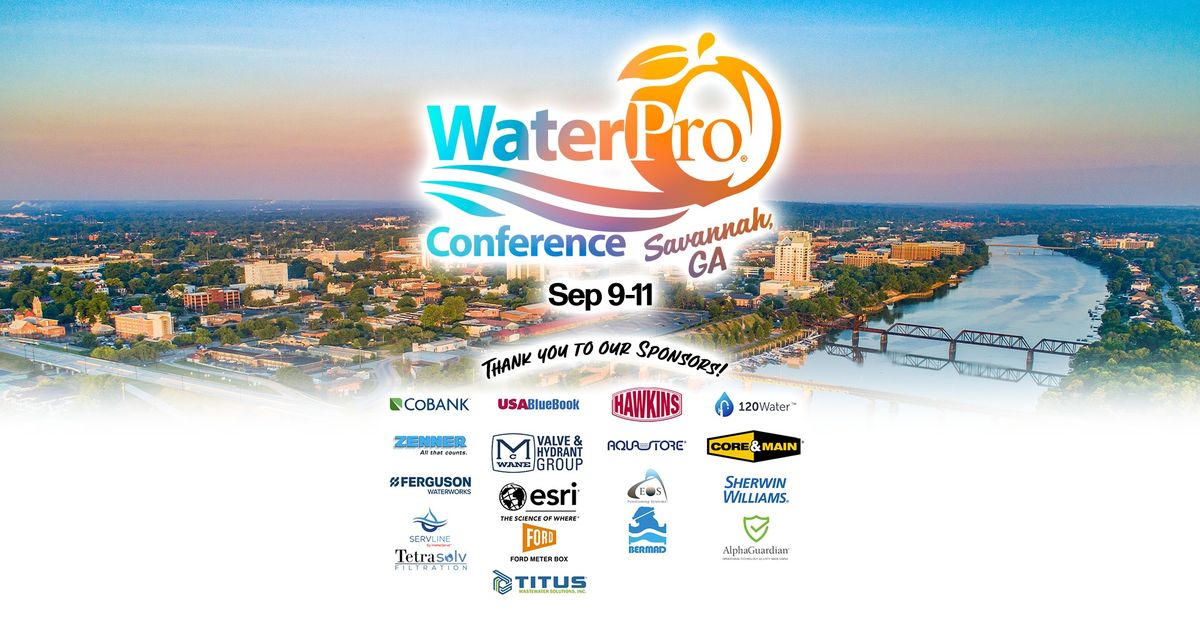 WaterPro Conference 2024 - Savannah, GA