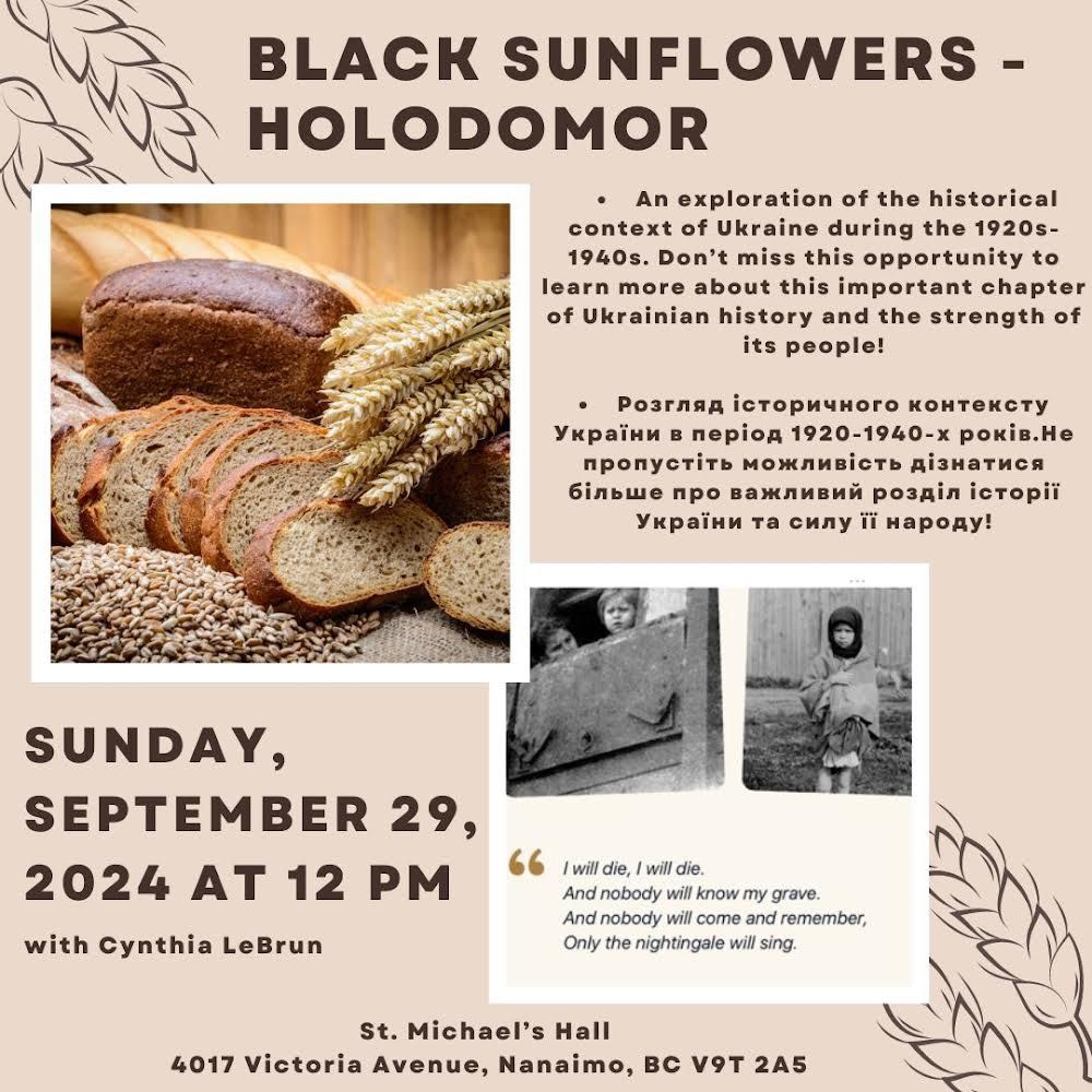 Author talk on Black Sunflowers with Cynthia LeBrun