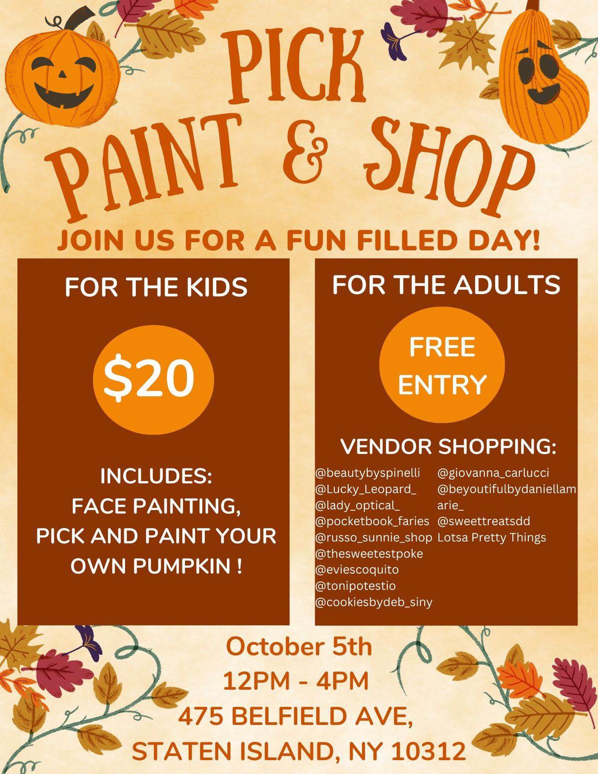 PICK, PAINT, & SHOP