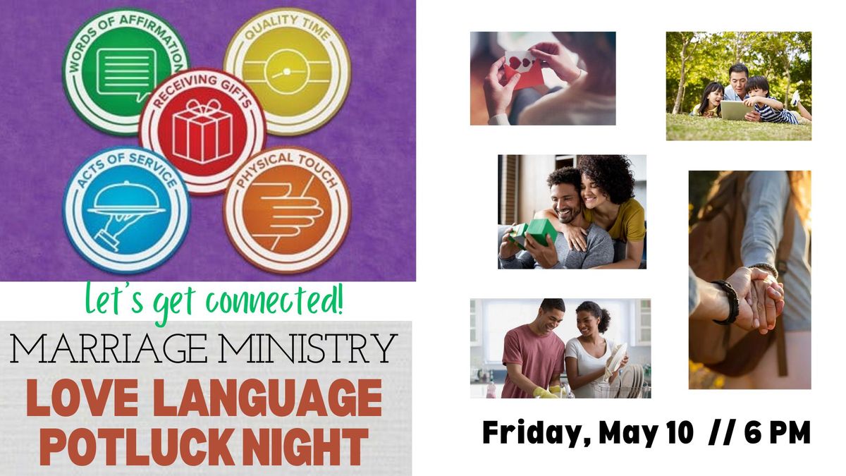Marriage Ministry Love Language Potluck Night
