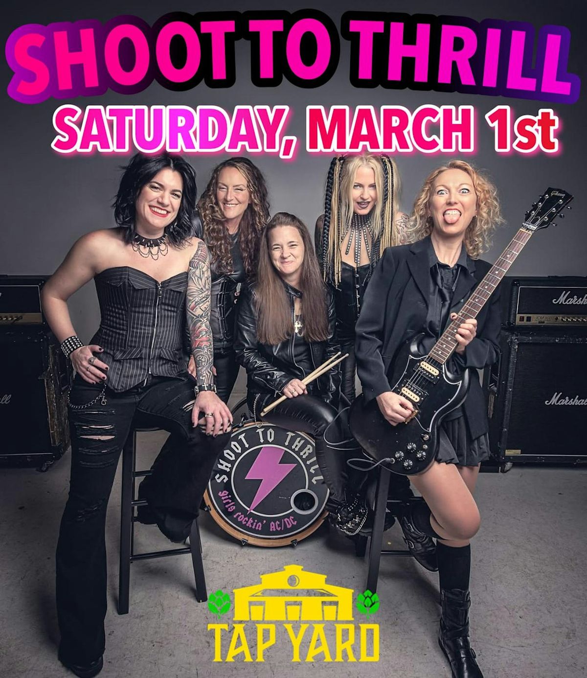 Shoot to Thrill: All-Female AC\/DC Tribute at Tap Yard