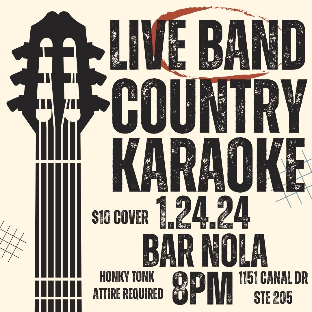 Live Band Country Karaoke at Bar Nola