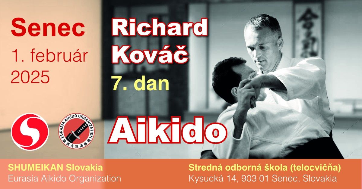 Aikido semin\u00e1r Senec - Richard Kov\u00e1\u010d, 7. dan