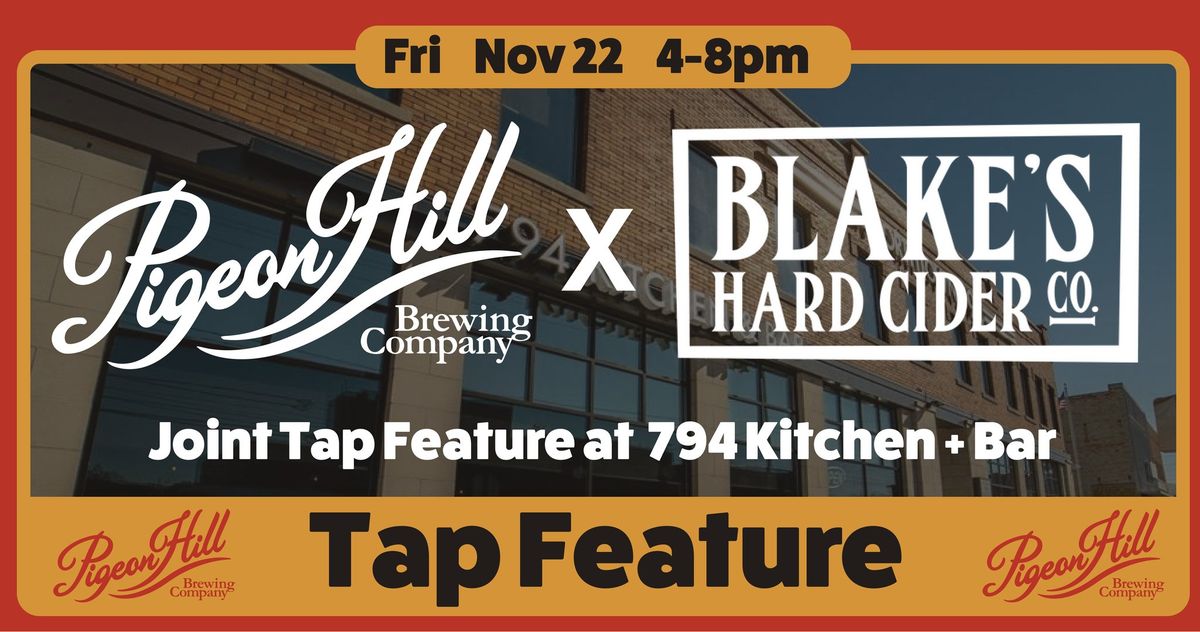 Joint Tap Feature with Pigeon Hill and Blakes Hard Cider