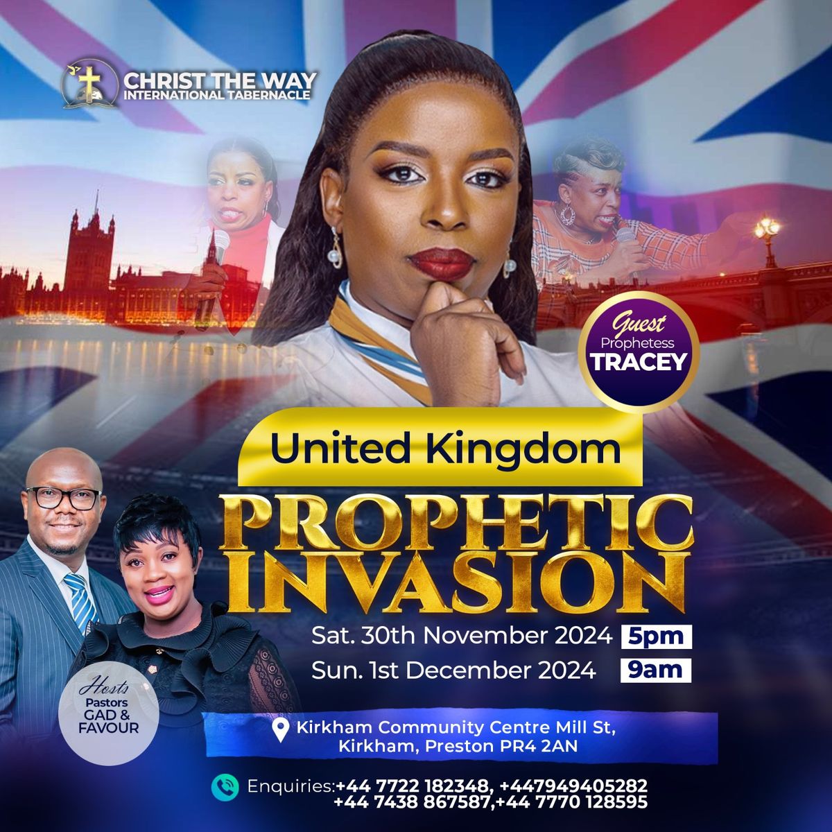 United Kingdom Prophetic Invasion with Prophetess Tracey