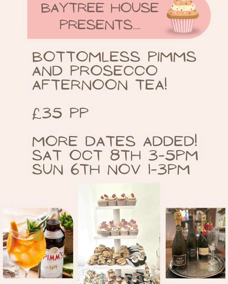 Bottomless Pimms and Prosecco Afternoon Tea