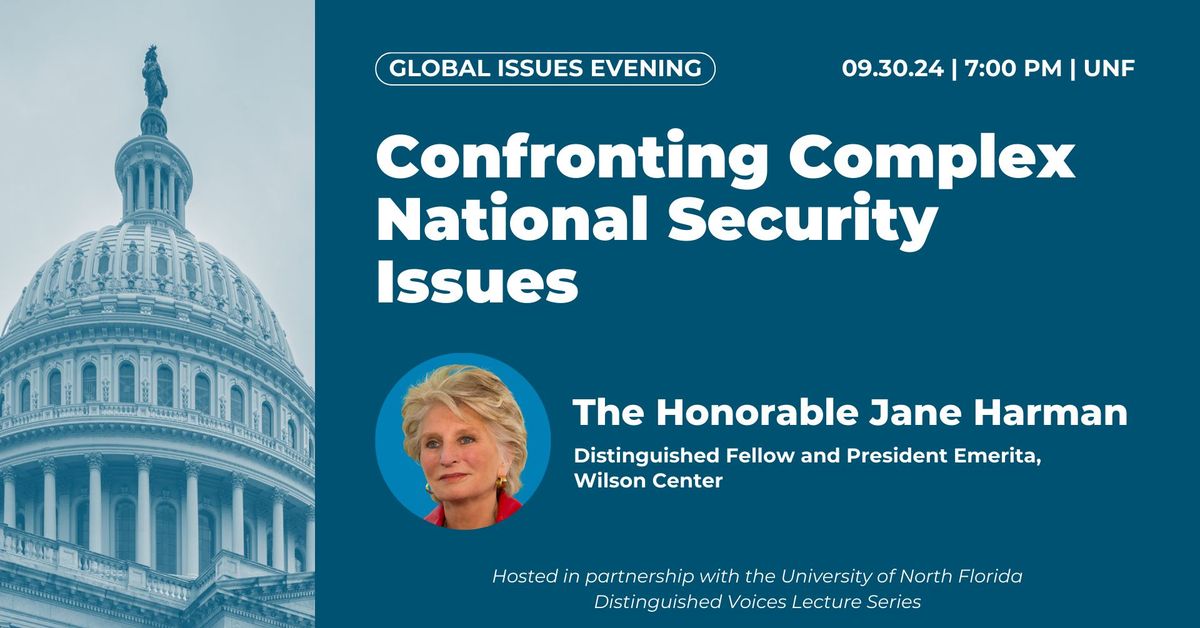 Global Issues Evening - The Honorable Jane Harman