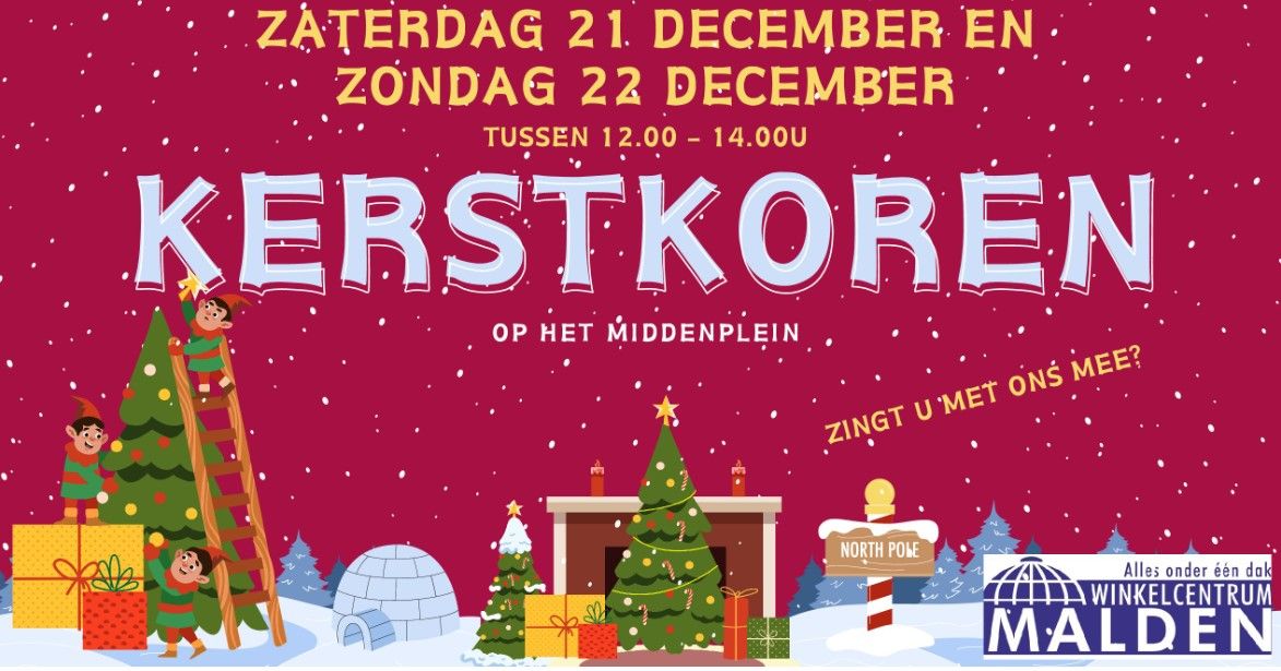 Kerstkoren op het middenplein