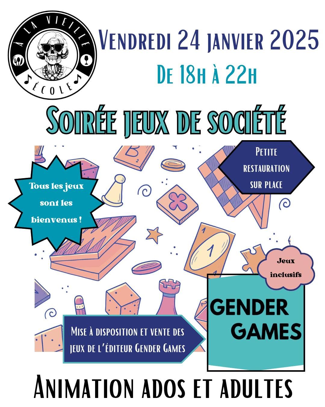 Soir\u00e9e jeux de soci\u00e9t\u00e9