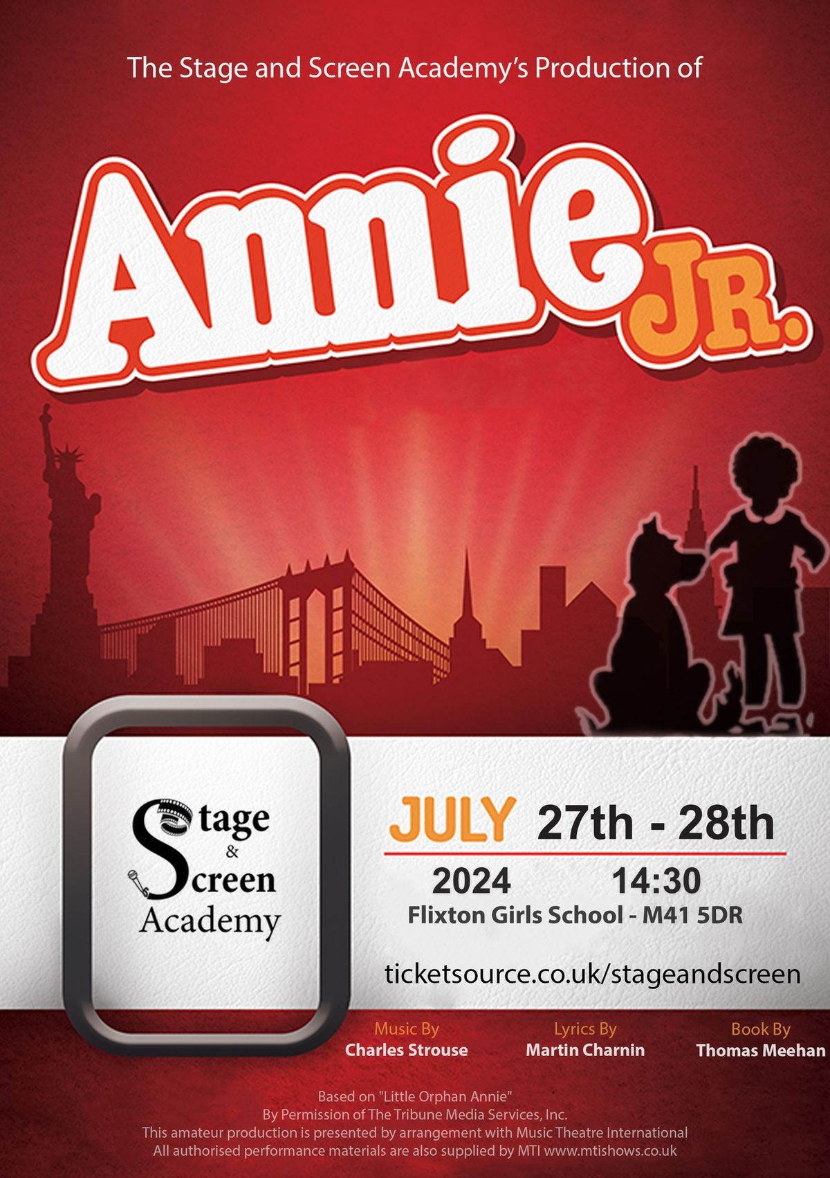 Annie JR - Theatre Get in day
