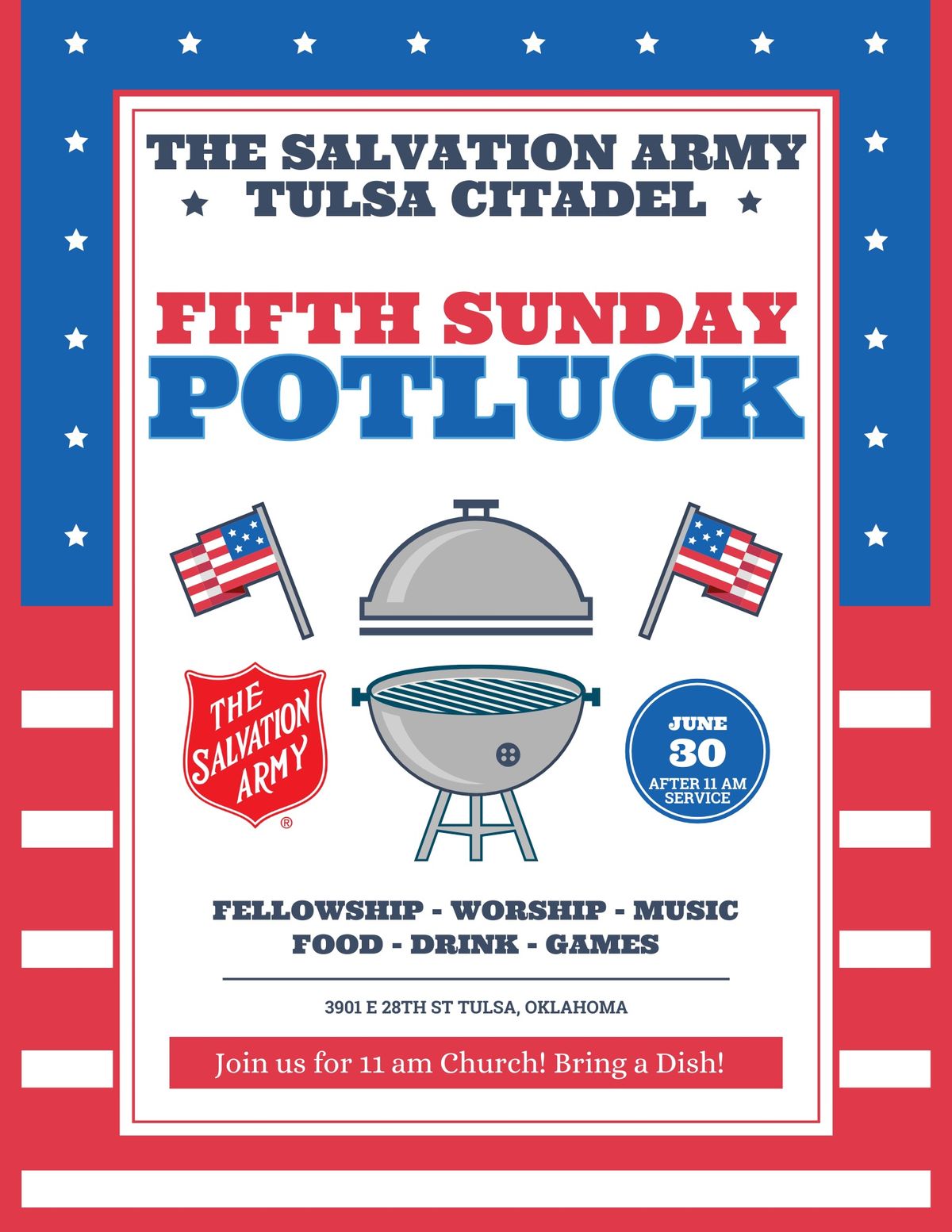 Fifth Sunday Potluck Fellowship 