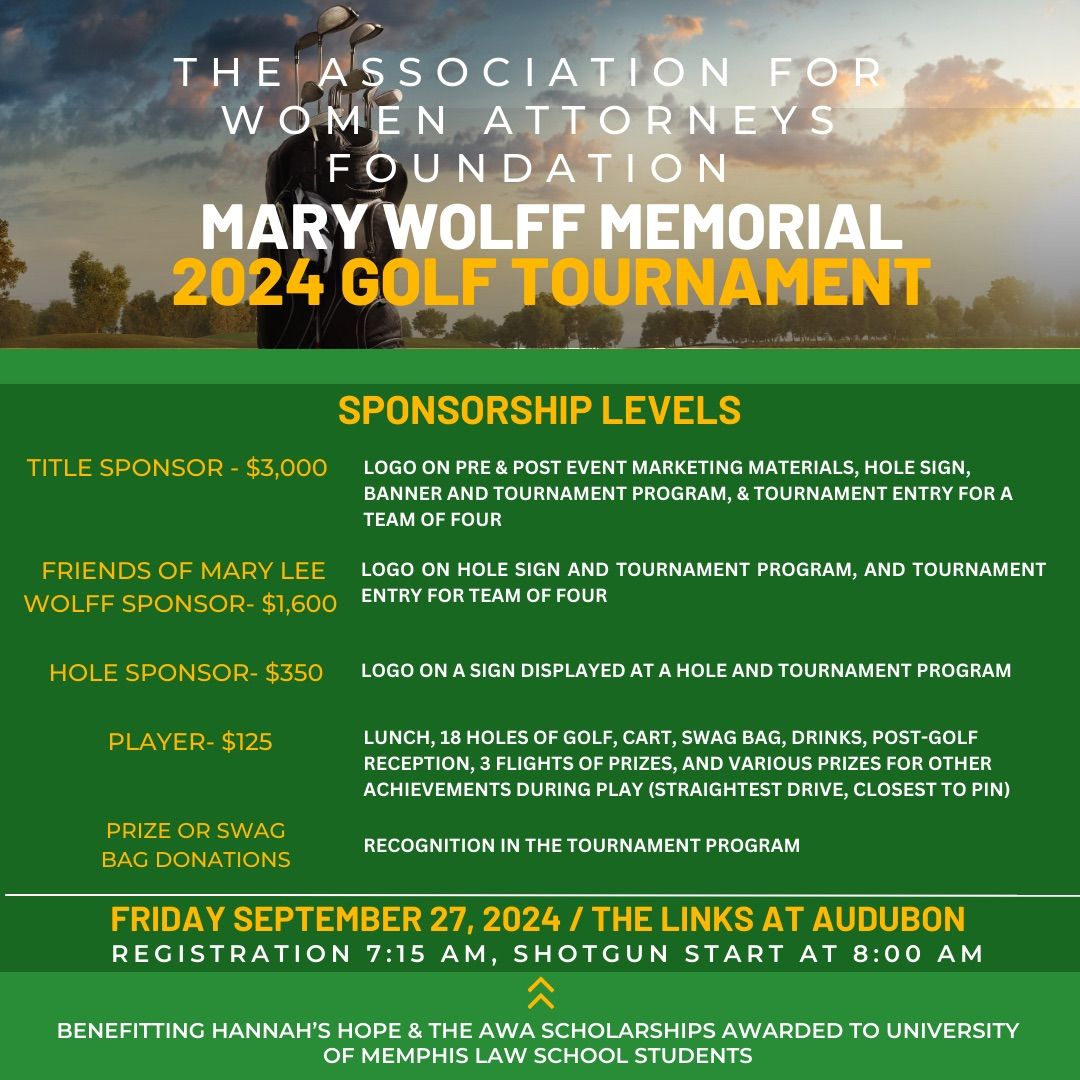 AWA\u2019s 2024 Mary Wolff Memorial Golf Tournament