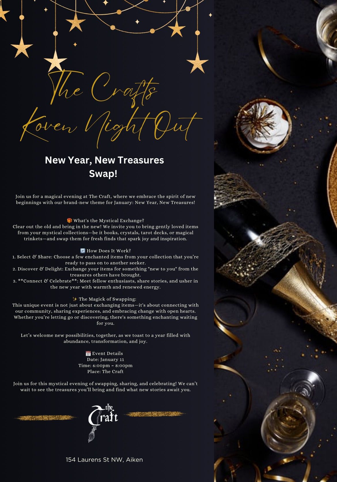 The Crafts Koven Night Out: New Years Mystical Exchange 