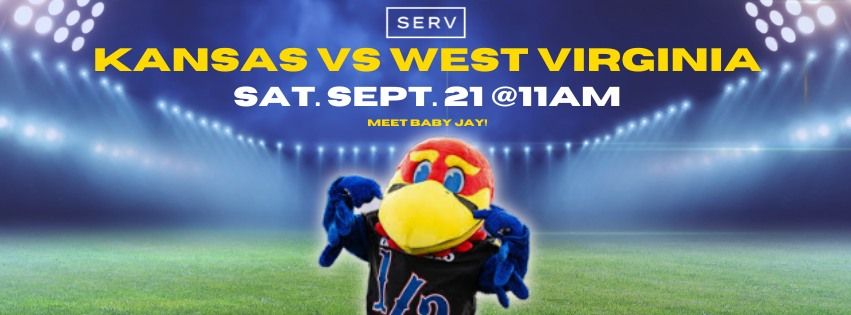 Kansas VS West Virginia! Meet BABY Jay! Cheer with KU Dance Team! WIN TICKETS TO KANSAS VS IOWA ST