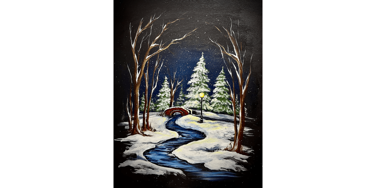 Serene Snowfall - Paint and Sip in Boston | Classpop!\u2122