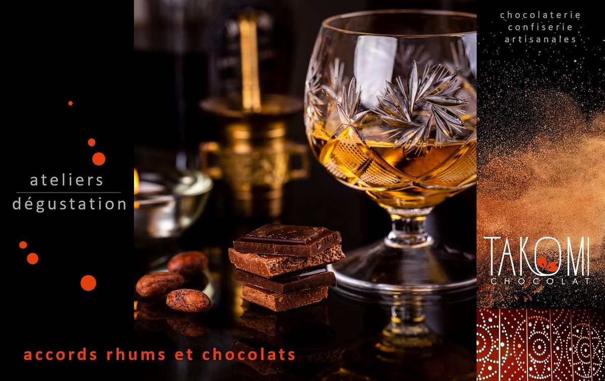 Atelier d\u00e9couverte des accords rhums et chocolats du monde