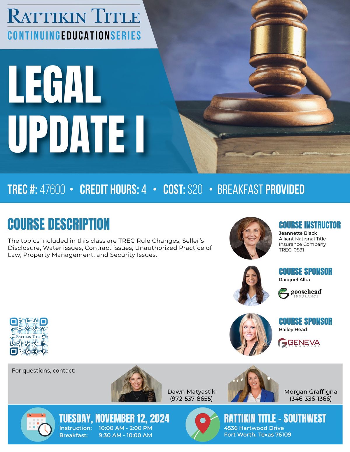 Legal Update I