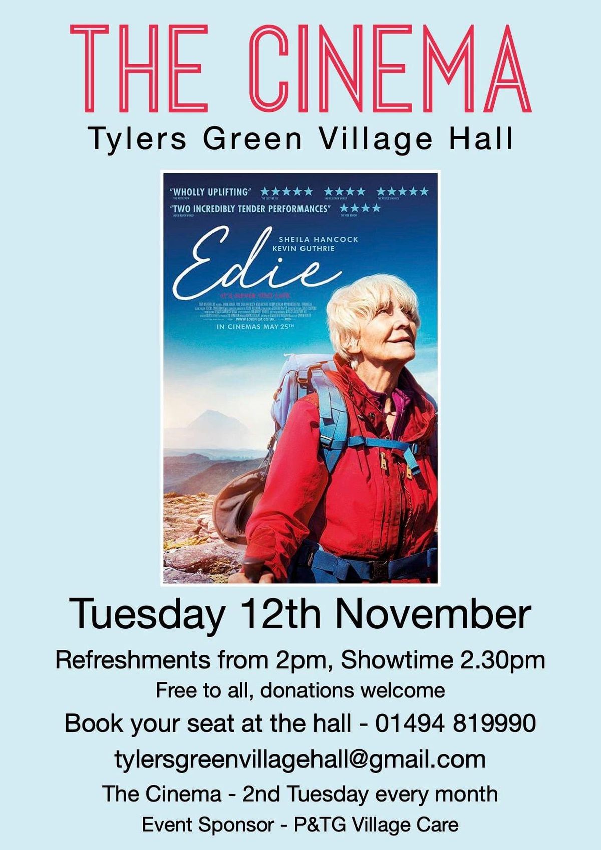 Cinema at Tylers Green Village Hall