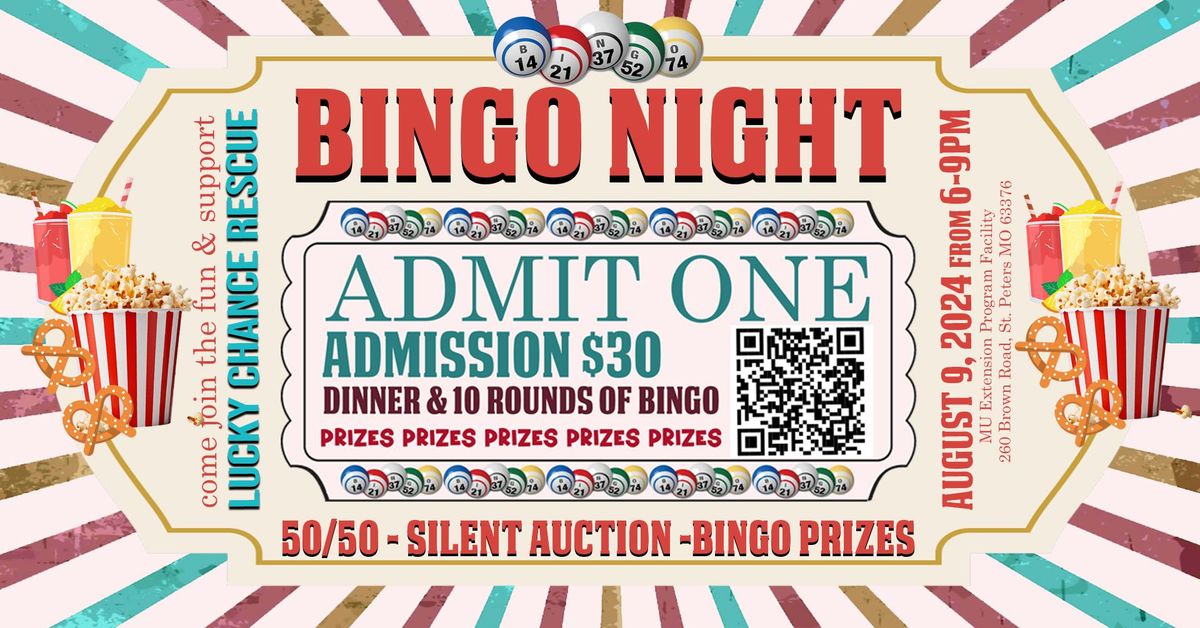 Bingo Night Fundraiser For Lucky Chance Rescue