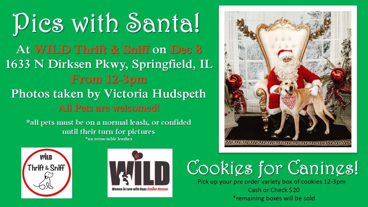 Pictures w Santa & Cookie pick up!