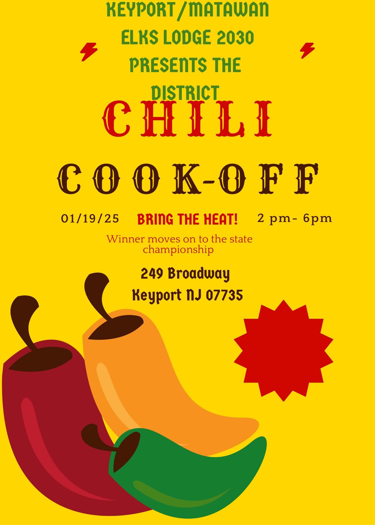 South central district chili cook off 