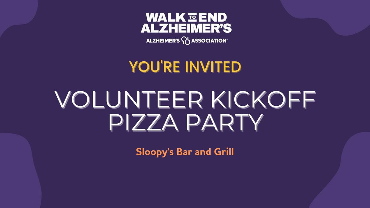 Walk Volunteer Kickoff Pizza Party