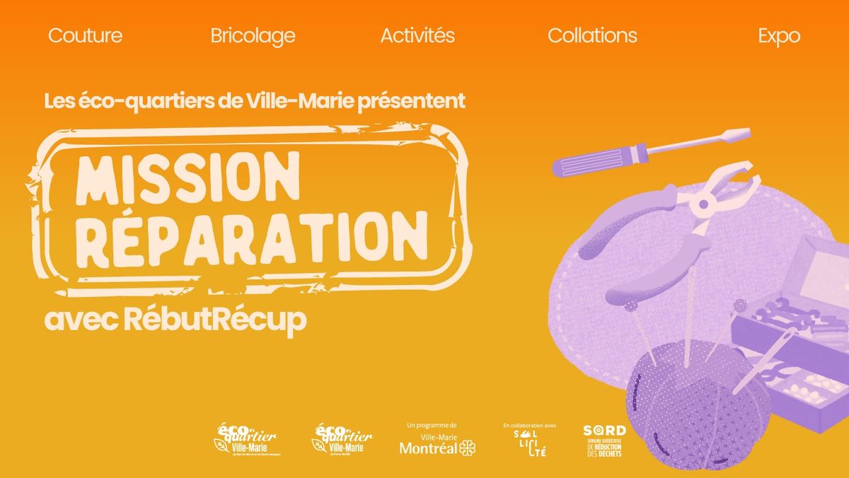 Mission R\u00e9paration - avec RebutR\u00e9cup