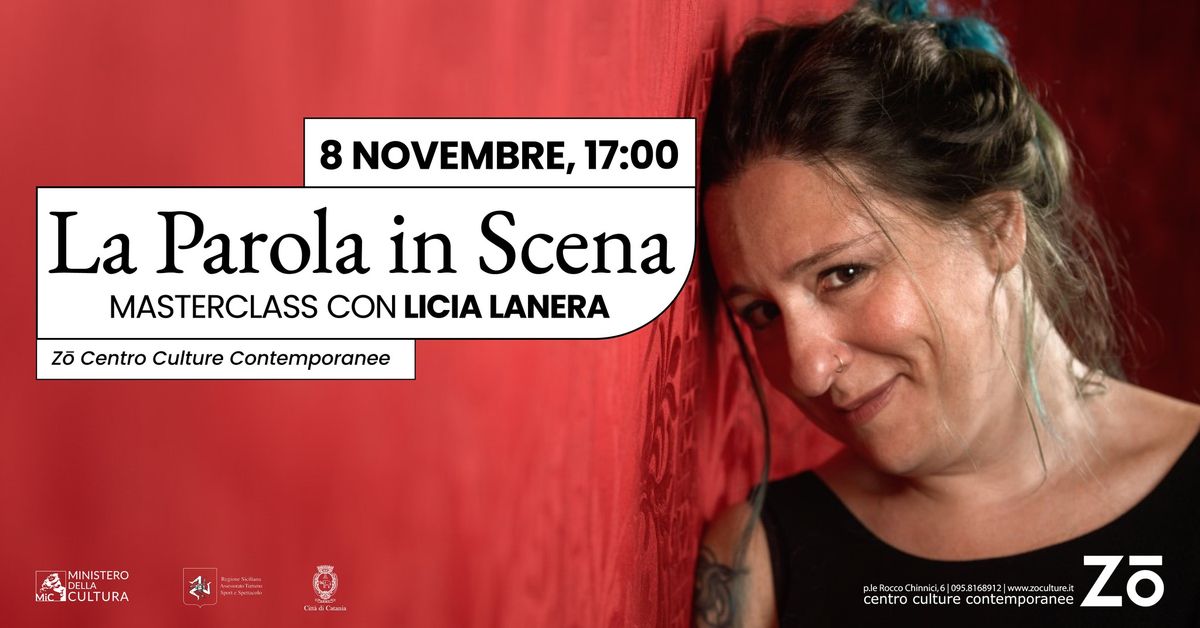 La Parola in Scena | Masterclass con Licia Lanera 