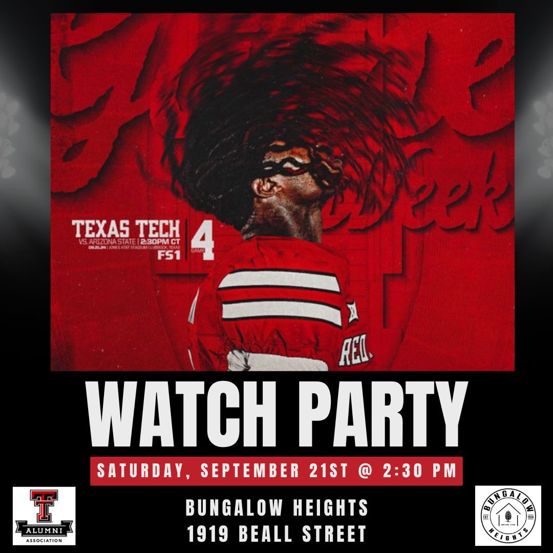 Texas Tech vs ASU Watch Party