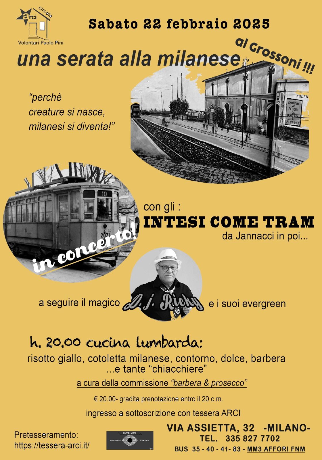 INTESI COME TRAM live - RICKY dj set alla SERATA MILANESE