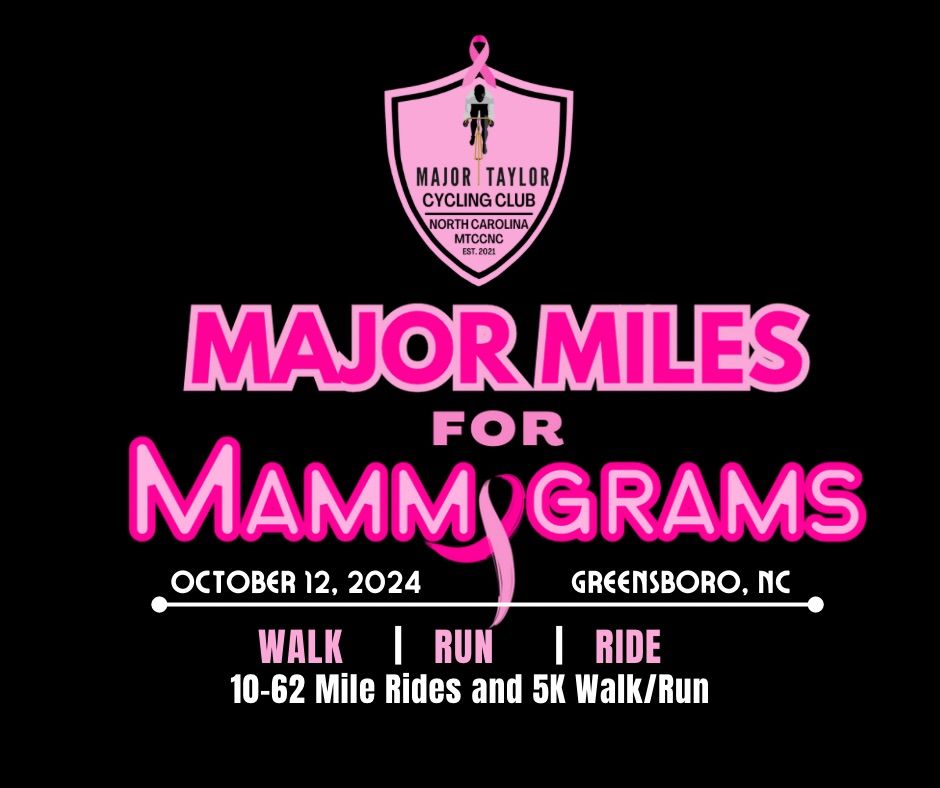 4th Annual (2024) MAJOR Miles for Mammograms