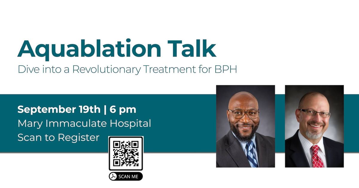 Aquablation Talk - New Treatment for BPH